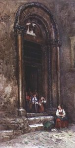 الباب الجانبي لكنيسة سانتا غيليانا في Aquila degli Abruzzi بواسطة رينالدو ويرنر